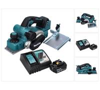 Makita DKP181RT1 Rabot sans fil 82mm 18V Brushless + 1x Batterie 5,0 Ah + Chargeur