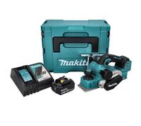 Makita DKP181RT1J Rabot sans fil 82mm 18V Brushless + 1x Batterie 5,0 Ah + Chargeur + Coffret Makpac