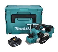Makita DKP181T1J Rabot sans fil 82mm 18V Brushless + 1x Batterie 5,0 Ah + Coffret Makpac - sans chargeur
