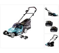 Makita DLM 382 F2 Tondeuse à gazon sans fil 36 V ( 2x 18 V ) 38 cm 40 l + 2x batterie 3,0 Ah - sans chargeur