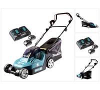 Makita DLM 382 PF2 batterie tondeuse 36 V ( 2x 18 V ) 38 cm 40 l + 2x batterie 3,0 Ah + double chargeur