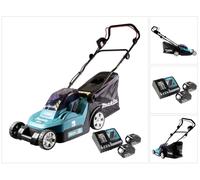 Makita DLM 382 RM2 batterie tondeuse 36 V ( 2x 18 V ) 38 cm 40 l + 2x batterie 4,0 Ah + chargeur