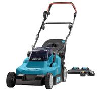Makita DLM382PT2 (2x 18V) Ensemble De Tondeuse À Gazon À Batterie Li-Ion (2x 5.0Ah) - 38cm