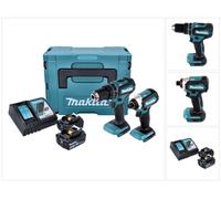 Makita DLX2283TJ - Ensemble Sans-fil - 18 V Li-ion - Perceuse-Visseuse & Perceuse Visseuse À Percussion - 2 Batteries 5,0 Ah - Brushless - Mbox