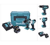 Makita DLX2339J Pack Outils Sans-fil - 18V Li-ion - Visseuse - Perceuse (DDF482) Et Visseuse À Percussion (DTD156) - 2 Batteries 3,0 Ah - Mbox