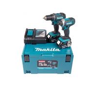 Makita DLX2127MJ Pack Sans-fil 18V Li-ion - Perceuse Visseuse (DDF482) & Visseuse À Percussion (DTD152) - Batterie (2x 4,0 Ah) - MAKPAC