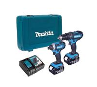 Pack 2 outils MAKITA DLX2131TJ (DHP482Z + DTD152Z) 18V Li-ion LXT (2 x 5,0 Ah)