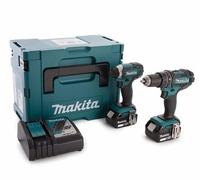 Pack 2 outils MAKITA DLX2131TJ (DHP482Z + DTD152Z) 18V Li-ion LXT (2 x 5,0 Ah)