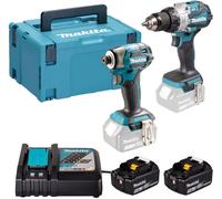 Makita DLX2528TJ Kit d’outils sans fil 18V DHP489 + DTD173 + (2x5,0Ah) + Makpac