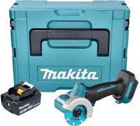Makita DMC 300 M1J Meuleuse d'angle sans fil 18 V 76 mm Brushless + 1x batterie 4,0 Ah + Makpac - sans chargeur
