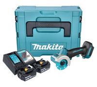Makita DMC 300 RFJ meuleuse d'angle sans fil 18 V 76 mm sans balais + 2x batterie 3,0 Ah + chargeur + Makpac