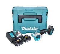 Makita DMC 300 RGJ Meuleuse d'angle sans fil 18 V 76 mm Brushless + 2x batterie 6,0 Ah + chargeur + Makpac