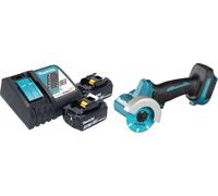 Makita DMC 300 RM Meuleuse d'angle sans fil 18 V 76 mm Brushless + 2x batterie 4,0 Ah + chargeur