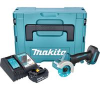 Makita DMC 300 RM1J Meuleuse d'angle sans fil 18 V 76 mm Brushless + 1x batterie 4,0 Ah + chargeur + Makpac