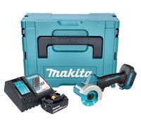 Makita DMC 300 RT1J Meuleuse d'angle sans fil 18 V 76 mm Brushless + 1x batterie 5,0 Ah + chargeur + Makpac