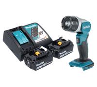 Makita DML 808 RF Projecteur portatif sans fil 14,4 / 18 V 190 lm LED + 2x batterie 3,0 Ah + chargeur