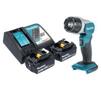 Makita DML 808 RM Projecteur portatif sans fil 14,4 / 18 V 190 lm LED + 2x batterie 4,0 Ah + chargeur
