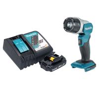 Makita DML 808 RY1 Projecteur portatif sans fil 14,4 / 18 V 190 lm LED + 1x batterie 1,5 Ah + chargeur