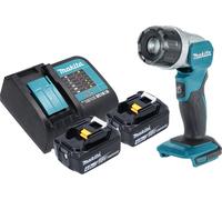 Makita DML 808 SM Projecteur portatif sans fil 14,4 / 18 V 190 lm LED + 2x batterie 4,0 Ah + chargeur
