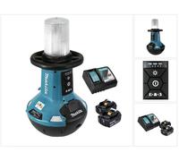 Makita DML 810 RF Lampe LED sans fil 18 / 36 V ( 2 x 18 V ) 5500 lm IP54 + 2 batteries 3,0 Ah + chargeur