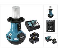 Makita DML 810 RT Lampe LED sans fil 18 / 36 V ( 2 x 18 V ) 5500 lm IP54 + 2 batteries 5,0 Ah + chargeur