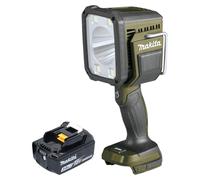 Makita DML 812 F1 Projecteur portatif sans fil 18 V 1250 lm LED Olive Grn Outdoor Adventure Edition spéciale + 1x batterie 3,0 Ah - sans chargeur