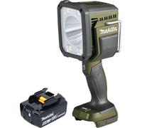 Makita DML 812 G1 Projecteur portatif sans fil 18 V 1250 lm LED Olive Grn Outdoor Adventure Edition spéciale + 1x batterie 6,0 Ah - sans chargeur