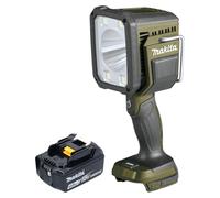 Makita DML 812 M1 Projecteur portatif sans fil 18 V 1250 lm LED Olive Grn Outdoor Adventure Edition spéciale + 1x batterie 4,0 Ah - sans chargeur
