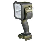 Makita DML 812 O Projecteur portatif sans fil 18 V 1250 lm LED Olive Grn Outdoor Adventure Sonderedition Solo - sans batterie, sans chargeur