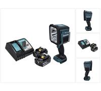Makita DML 812 RF Lampe torche à LED 18 V 1250 lm + 2x batterie 3,0 Ah + chargeur