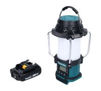 Makita DMR 055 A1 Radio sans fil 18 V FM avec lanterne 360 Lampe de poche + 1x batterie 2,0 Ah - sans chargeur