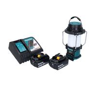 Makita DMR 055 RM Radio sans fil 18 V FM avec lanterne 360 Lampe de poche + 2x batterie 4,0 Ah + chargeur