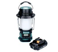 Makita DMR 056 A1 Radio sans fil 18 V FM DAB+ avec lanterne 360 Lampe de poche IP65 + 1x batterie 2,0 Ah - sans chargeur