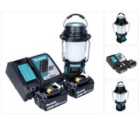 Makita DMR 056 RM Radio sans fil 18 V FM DAB+ avec lanterne 360 Lampe de poche IP65 + 2x batterie 4,0 Ah + chargeur