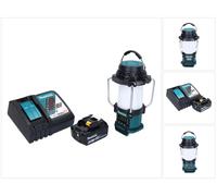 Makita DMR055RG1 Radio sans fil FM 18V avec lanterne 360° + 1x Batterie 6,0Ah + Chargeur
