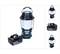Makita DMR056T1 Radio de chantier sans fil FM/DAB+ IP65 360° 18V avec lanterne + 1x Batterie 5,0Ah - sans chargeur