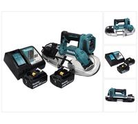 Makita DPB 183 RT Scie à ruban sans fil 18 V 66 mm brushless + 2x Batteries 5,0 Ah + Chargeur