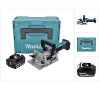 Makita DPJ 180 F1J 18 V Machine à rainurer sans fil 18 V 100 mm + 1x Batterie 3,0 Ah + Makpac - sans chargeur