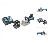 Makita DPJ 180 RT Machine à rainurer sans fil 18 V 100 mm + 2x Batterie 5,0 Ah + Chargeur