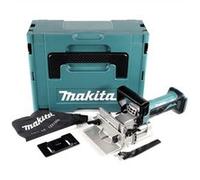 Makita DPJ 180 ZJ Fraiseuse à rainurer sans fil, 18 V Li-Ion, Solo + Makpac - sans batterie, sans chargeur G