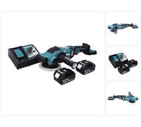 Makita DPO 600 RF Ponceuse excentrique sans fil 18 V 150 mm XPT Brushless + 2 batteries 3,0 Ah + chargeur