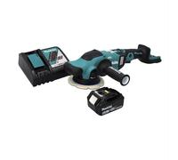 Makita DPO 600 RG1 Polisseuse excentrique sans fil 18 V 150 mm XPT Brushless + 1 batterie 6,0 Ah + chargeur