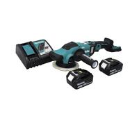 Makita DPO 600 RT Polisseuse orbitale sans fil 18 V 150 mm XPT Brushless + 2x Batteries 5.0 Ah + Chargeur