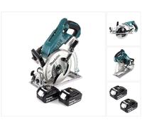Makita DRS 780 F Scie circulaire sans fil 36V ( 2x18V ) 185 mm Brushless + 2x Batteries 3,0Ah - sans chargeur