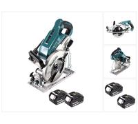 Makita DRS 780 M Scie circulaire portative sans fil 36V ( 2x18V ) 185 mm Brushless + 2x batterie 4,0Ah - sans chargeur