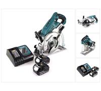 Makita DRS 780 RF Scie circulaire sans fil 36V ( 2x18V ) 185 mm Brushless + 2x Batteries 3,0Ah + Chargeur