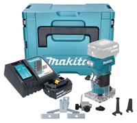 Makita DRT 52 RM1J Affleureuse sans fil 18 V 6 mm Brushless + 1x batterie 4,0 Ah + chargeur + Makpac