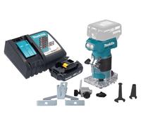 Makita DRT 52 RY1 Fraiseuse de bords sans fil 18 V 6 mm Brushless + 1x batterie 1,5 Ah + chargeur