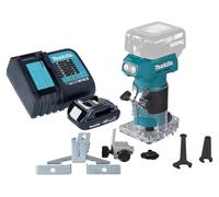 Makita DRT 52 SY1 Fraiseuse de bords sans fil 18 V 6 mm Brushless + 1x batterie 1,5 Ah + chargeur