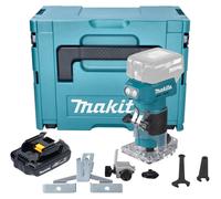 Makita DRT 52 Y1J Affleureuse sans fil 18 V 6 mm Brushless + 1x batterie 1,5 Ah + Makpac - sans chargeur